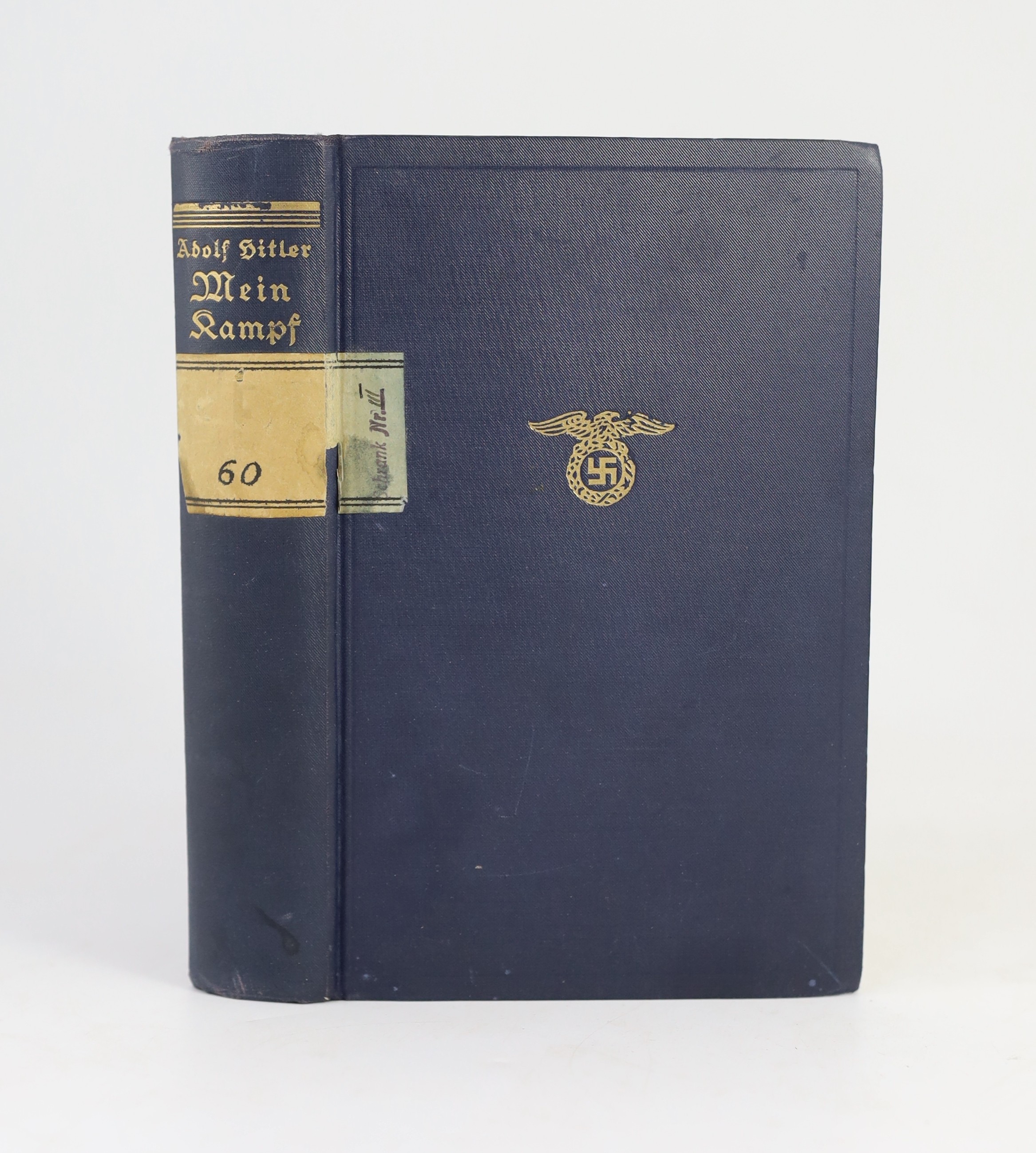 Hitler, Adolf - Mein Kampf, 8vo, blue cloth, Munich, 1930